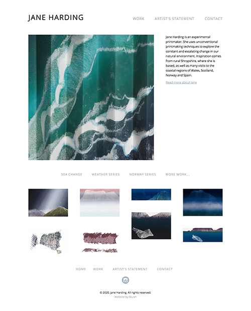 Jane Harding artist website